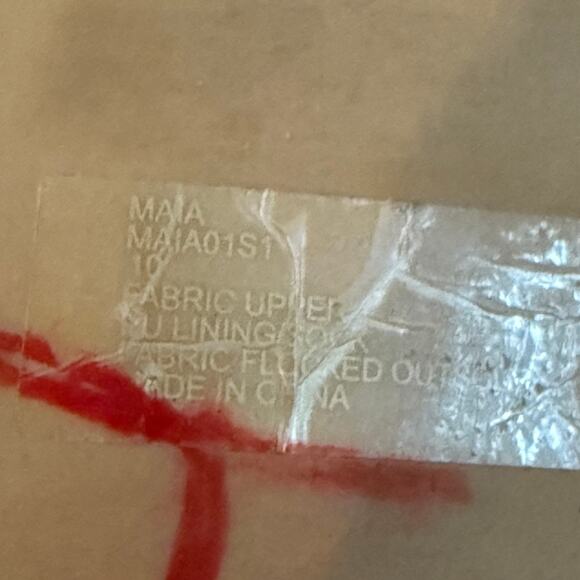 Steve Madden Maia 10 textured fabric ankle strap round toe flats 3075 - Picture 4 of 10